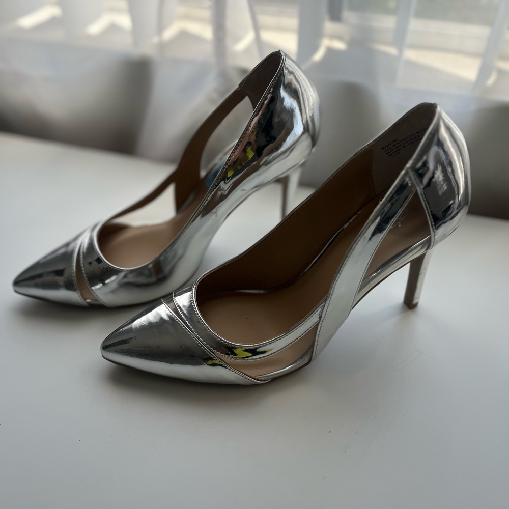 Silver Stiletto Heels